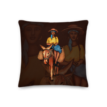 Load image into Gallery viewer, Bourik Pillow - Brown &amp; Beige
